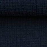 Musselin Double Gauze dunkelblau - Stoffmeisterei