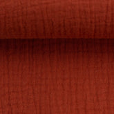 Musselin Double Gauze rostrot - Stoffmeisterei