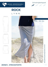 schmaler Rock Lynn Damen Gr. 32 - 54 - Meine Herzenswelt - Papierschnittmuster - Stoffmeisterei