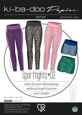 Sporttights #2 Damen 30/32 - 54/56 Ki - ba - doo Papierschnittmuster - Stoffmeisterei