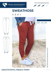 Sweathose Abby - Damen Gr. 32 - 58 - Meine Herzenswelt - Papierschnittmuster - Stoffmeisterei