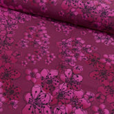 Viskosewebware - Blütenwiese Liebefein beere - Stoffmeisterei