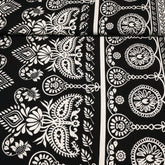 Viskosewebware - Deadstock Paisley schwarz weiß - Stoffmeisterei