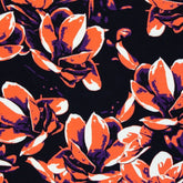 Viskosewebware Thorsten Berger - Distorted Blooms - Swafing - orange - Stoffmeisterei