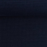 Waffeljersey Waffelstrick Uni dunkelblau - Stoffmeisterei