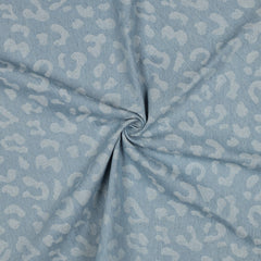 Denim Jeans Jaquard Leo hellblau