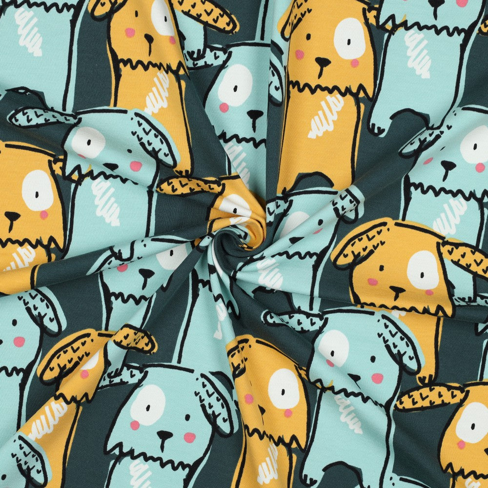 Jersey Dogs Hunde im Comic Stil