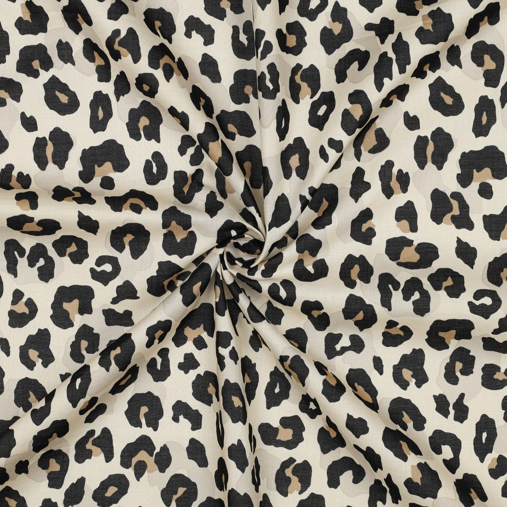 Baumwoll Voile Leo beige