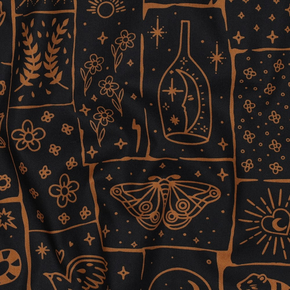 Baumwollwebware popeline Boho Mystery