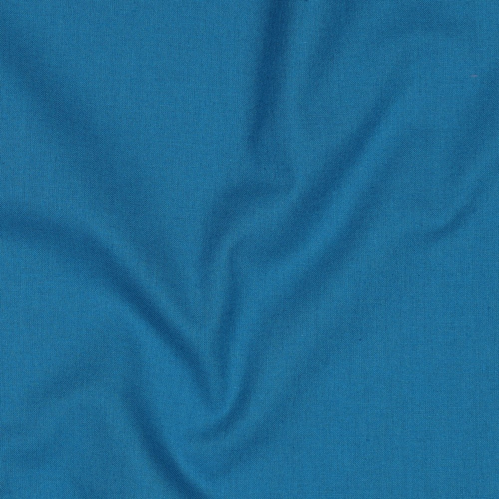 Baumwoll Stoff Uni Ocean  blau