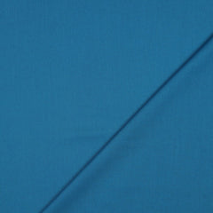 Baumwolle Popeline Stoff Uni Ocean  blau