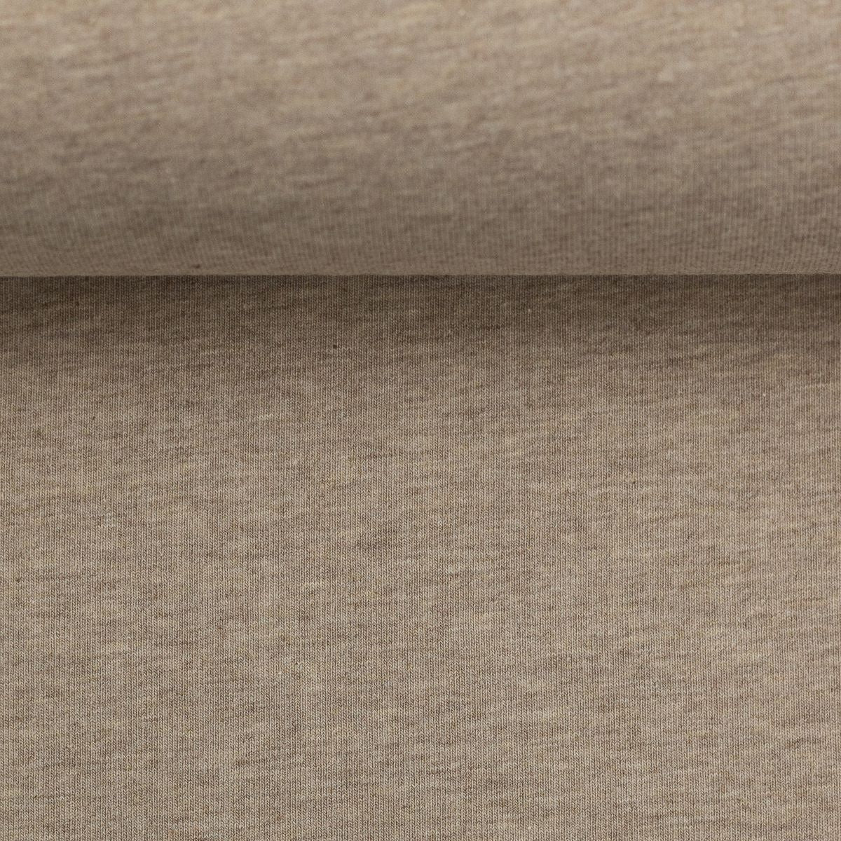 Jersey Stoff melange Vanessa Swafing meliert beige