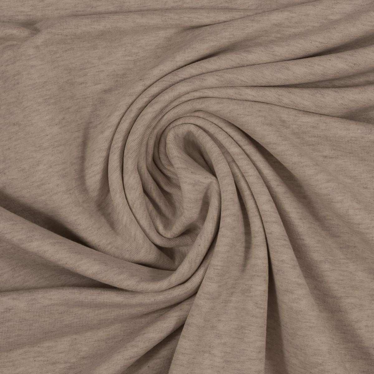 Jersey Stoff melange Vanessa Swafing meliert beige