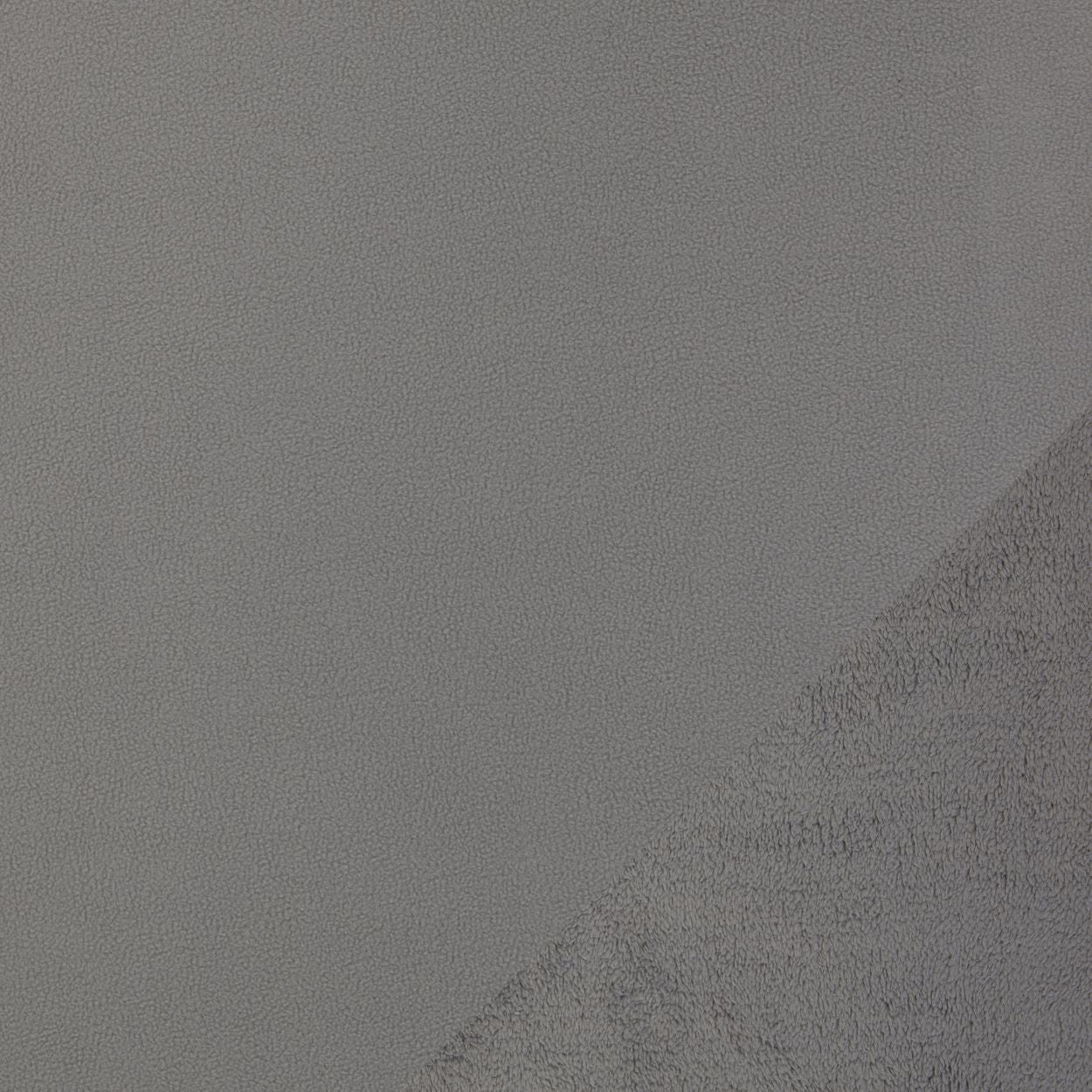 Doppelseitiger Plüsch Fleece Tamme Swafing grau