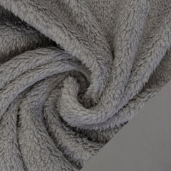 Doppelseitiger Plüsch Fleece Tamme Swafing grau