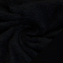 Doppelseitiger Plüsch Fleece Tamme Swafing schwarz