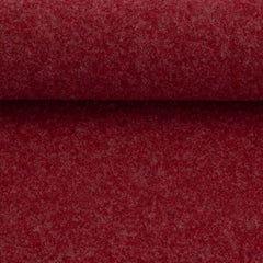 Merino Wollfleece Meterware Swafing weinrot
