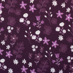 Baumwolljersey Winterbloom aubergine 