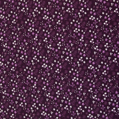 Baumwolljersey Winterbloom aubergine