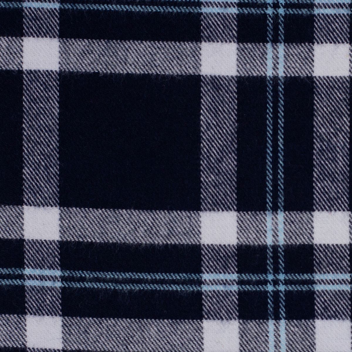 Flanell Baumwolle Yukon Swafing blau kariert