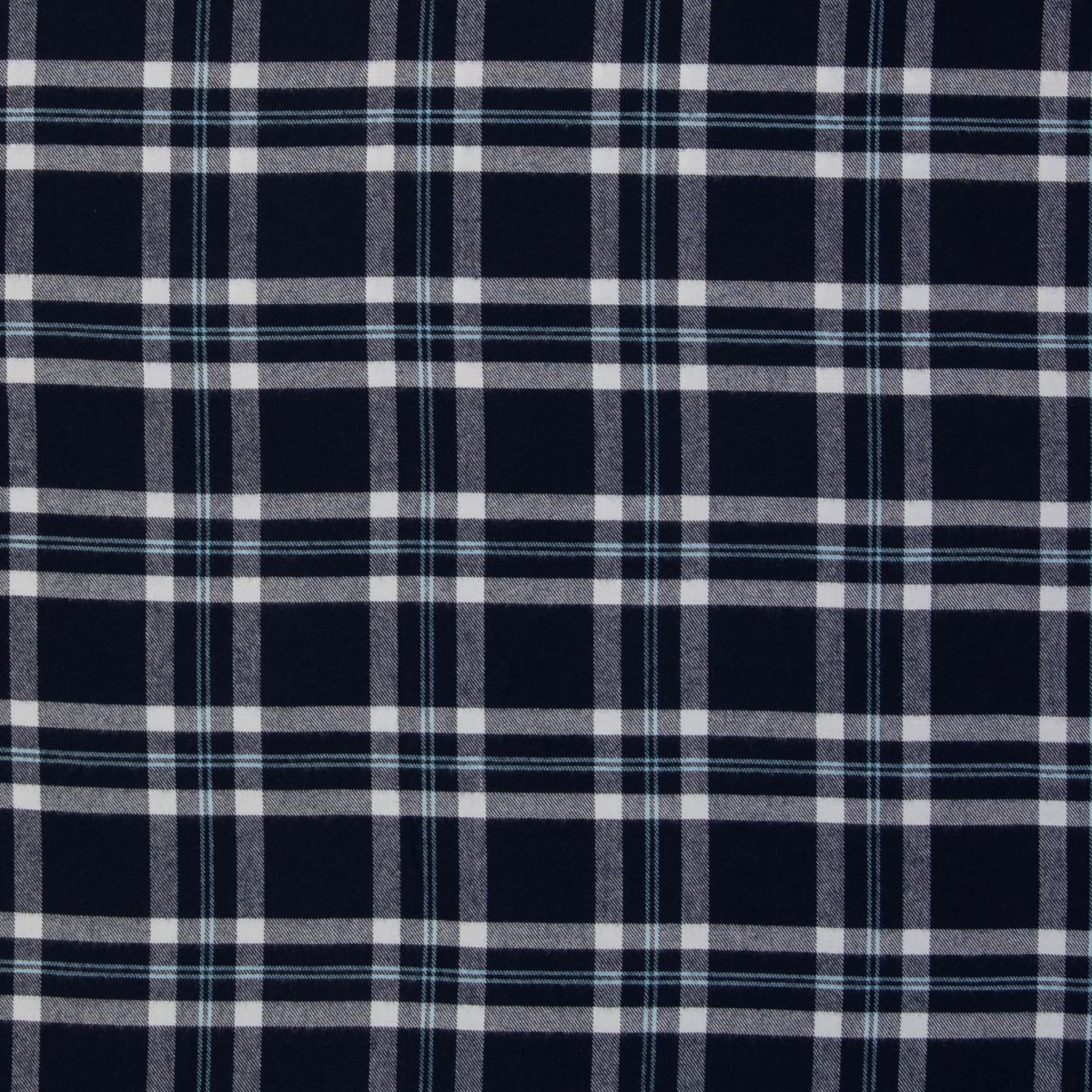 Flanell Baumwolle Yukon Swafing blau kariert