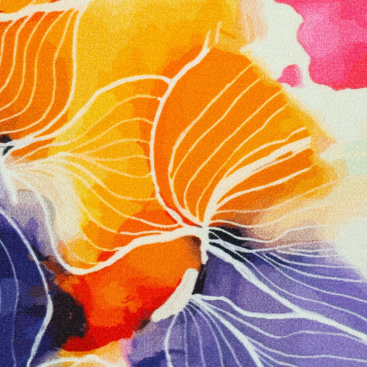 Viskosejersey mit buten Aquarellblumen Sizilien Swafing - Stoffmeisterei