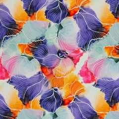 Viskosejersey mit buten Aquarellblumen Sizilien Swafing - Stoffmeisterei