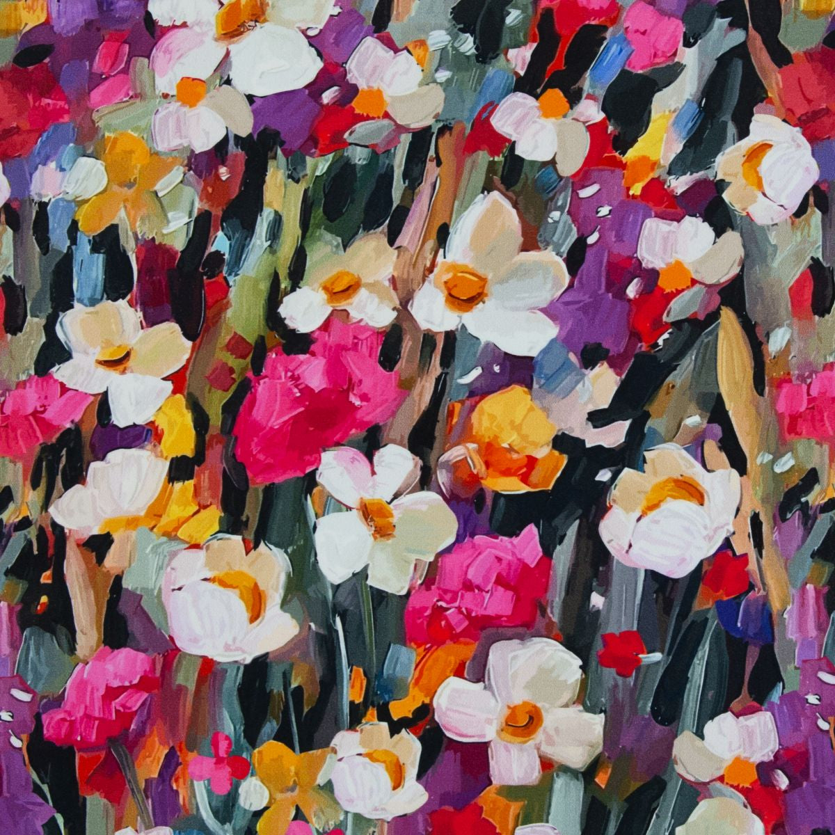 Viskosejersey mit bunten Blumen Swafing Sizilien - Stoffmeisterei