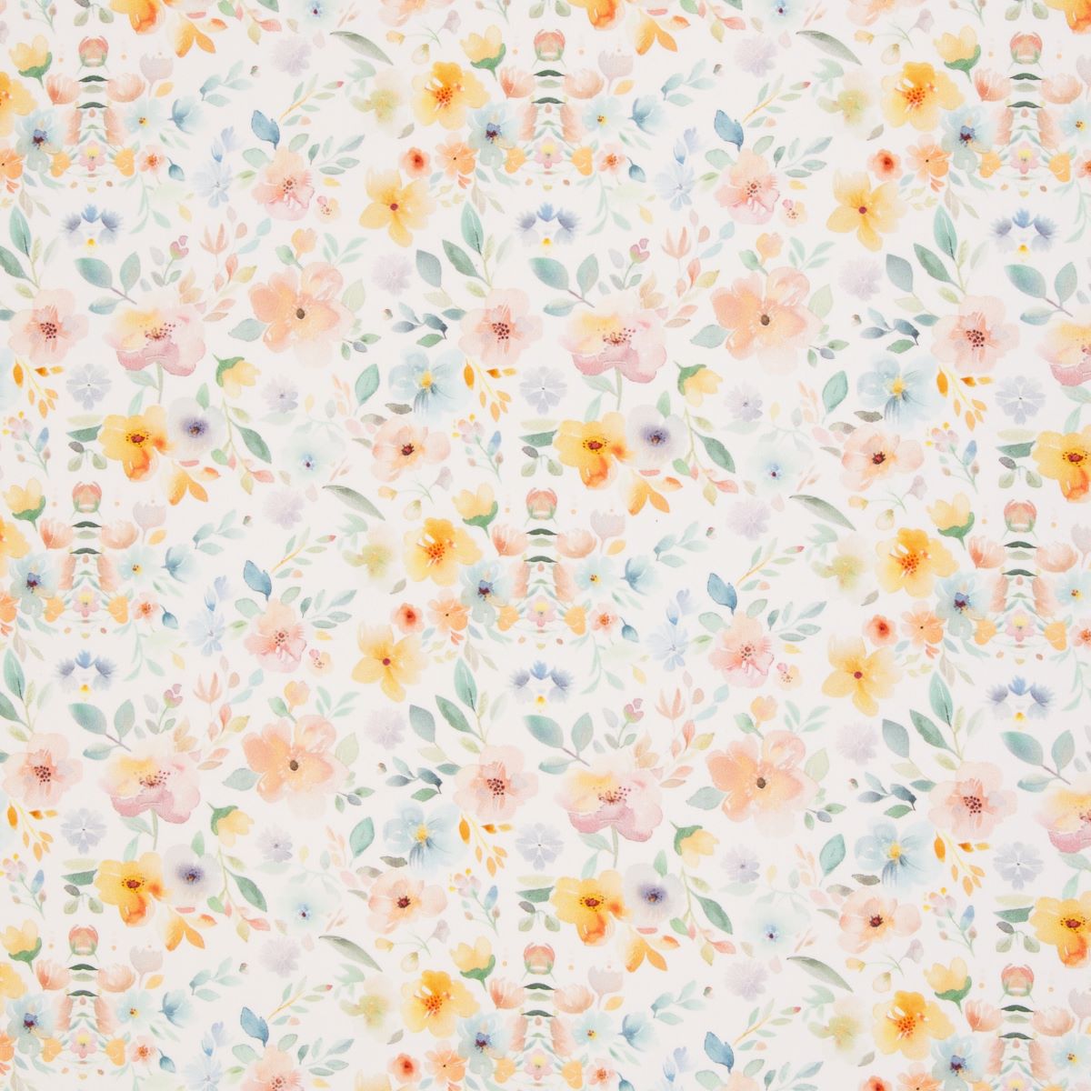 Baumwollstoff Webware Aquarellblumen Tarrenz Swafing