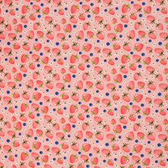 Baumwolle Fruits Erdbeeren rosa Swafing Früchte