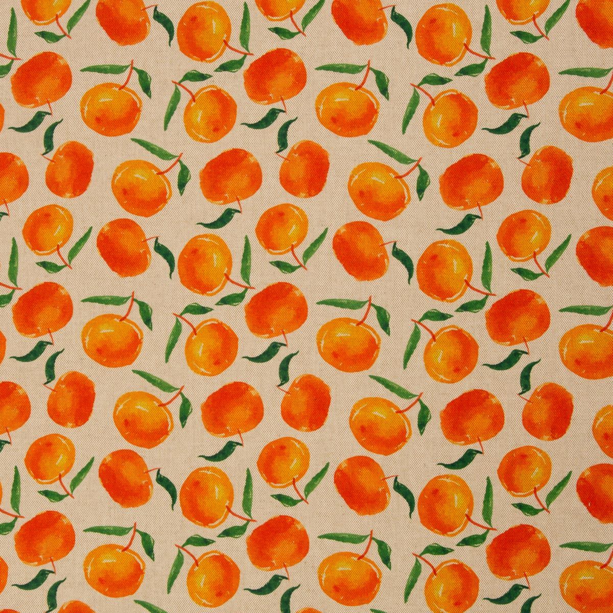 Canvas Dekostoff in Leinenoptik Swafing Ulli Orangen