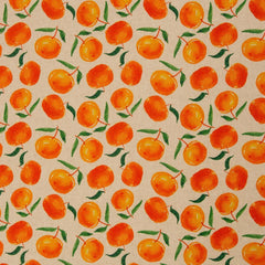 Canvas Dekostoff in Leinenoptik Swafing Ulli Orangen