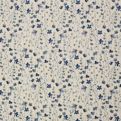 Rippjersey Mia Blumen Aquarell blau