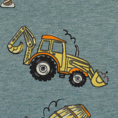 Sweat melange Baufahrzeuge Bagger salbei Nick Swafing