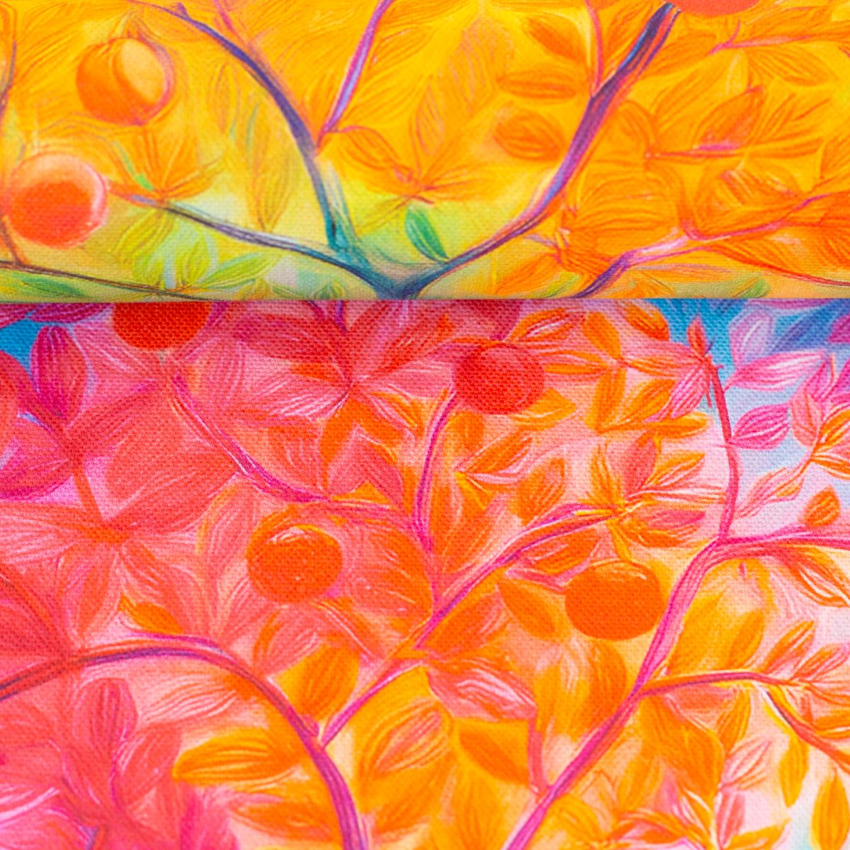Canvas Dekostoff Bäume bunt Swafing