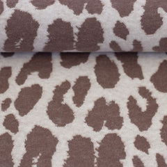 Jacquard Jersey Leo Peppercorn Naturweiß Emely Swafing