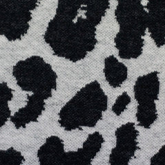 Jacquard Jersey Leo schwarz Naturweiß Emely Swafing
