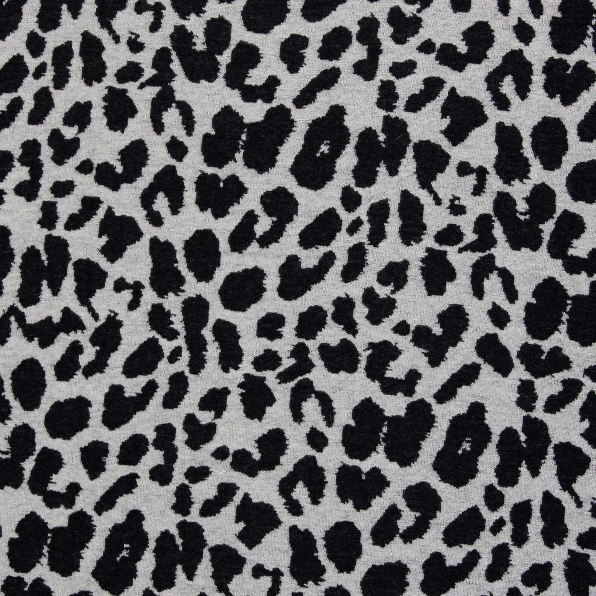 Jacquard Jersey Leo schwarz Naturweiß Emely Swafing