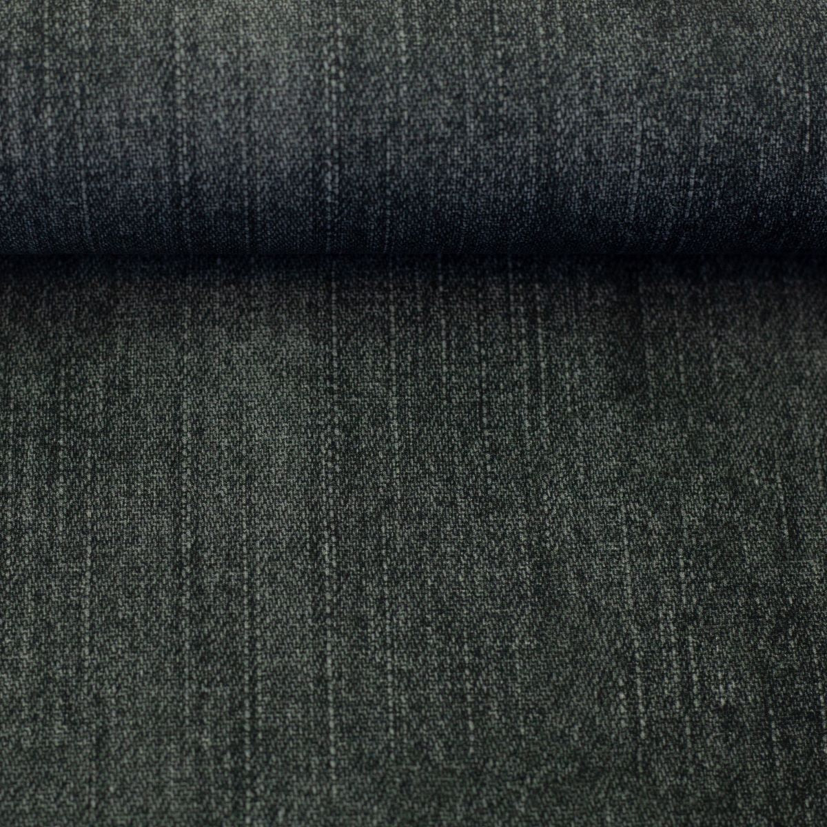 French Terry Sommersweat Denim Swafing dunkelgrau