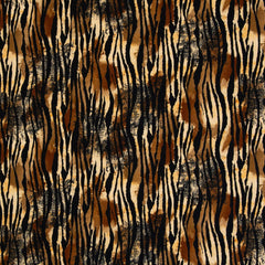 Baumwolljersey Animal Print Tiger braun Leska Swafing
