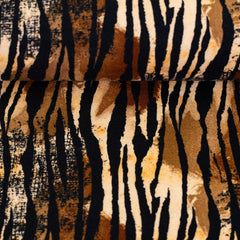 Baumwolljersey Animal Print Tiger braun Leska Swafing