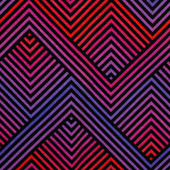 Canvas grafisches Muster Linien klein Pink - Abby Swafing