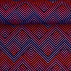Canvas grafisches Muster Linien klein Pink - Abby Swafing