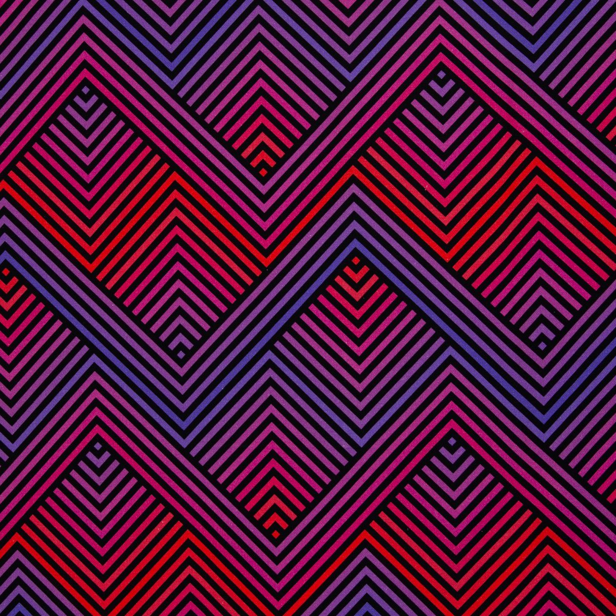 Canvas grafisches Muster Linien groß Pink - Abby Swafing