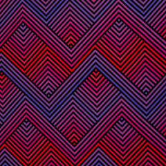 Canvas grafisches Muster Linien groß Pink - Abby Swafing