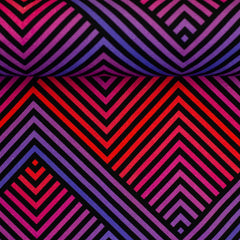 Canvas grafisches Muster Linien groß Pink - Abby Swafing