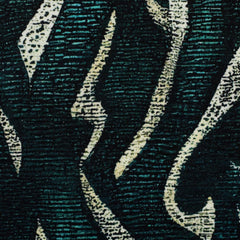 Modal French Terry Kairo petrol grafisches Muster Wellen Swafing