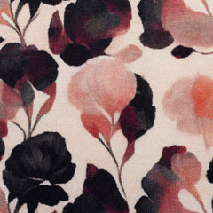 Baumwolljersey Kalamos japanischer Stil Blumen schwarz rosa Swafing