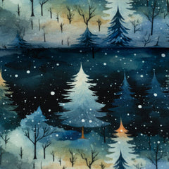 Sweat Holly Winter Wald Bäume blau Swafing