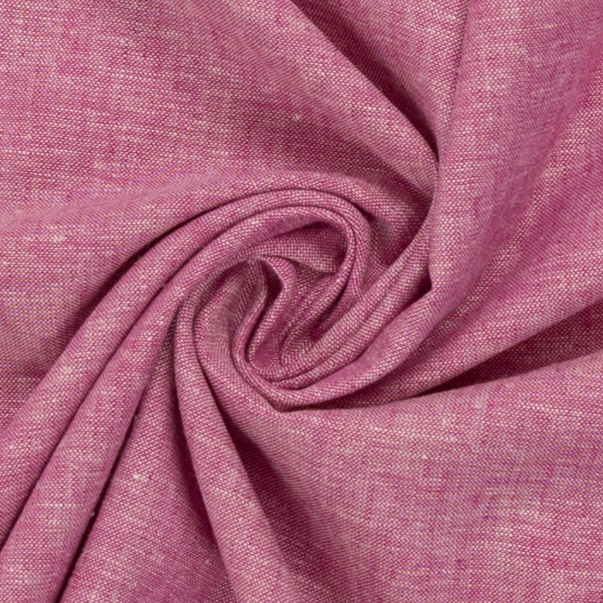 Leinen Baumwoll Mischgewebe Paul Swafing Streifen pink meliert
